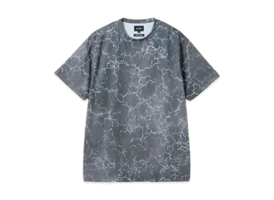 BEAMS Mesh Patterned Tee "Black"