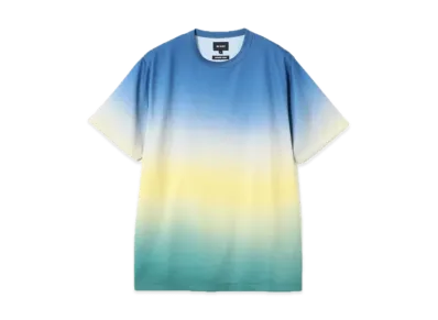 BEAMS Mesh Patterned Tee "Blue"
