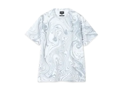 BEAMS Mesh Patterned Tee "Gray"