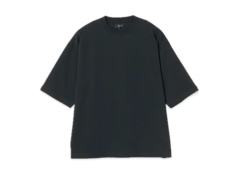 BEAMS Loose Mercerized T-Shirt "Black"