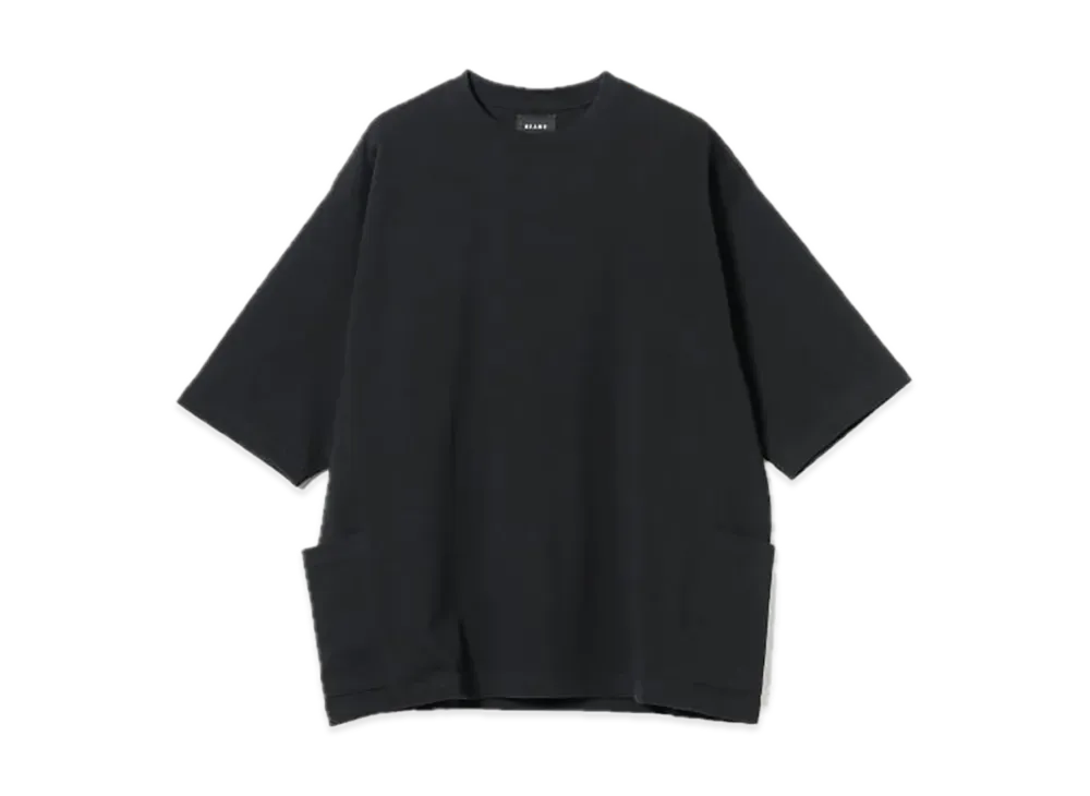 BEAMS Side Pocket Loose T-Shirt "Black"