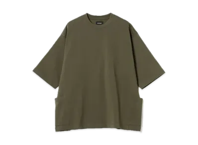 BEAMS Side Pocket Loose T-Shirt "Olive"
