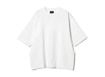 BEAMS Side Pocket Loose T-Shirt "White"