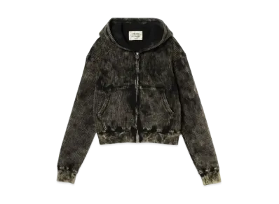 BEAMS FUTURE ARCHIVE Fade Thermal Hoodie "BlackMustard"