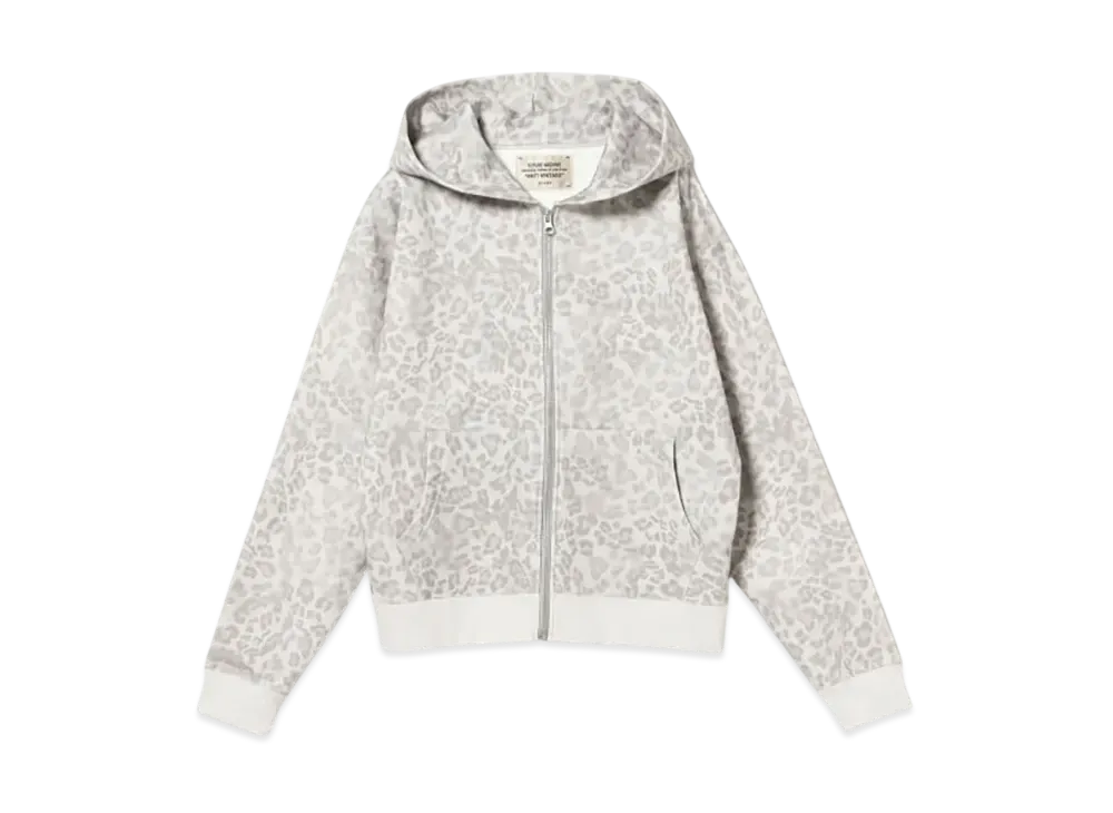 BEAMS FUTURE ARCHIVE Emblem Zip Hoodie "Leopard"