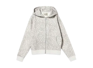 BEAMS FUTURE ARCHIVE Emblem Zip Hoodie "Leopard"