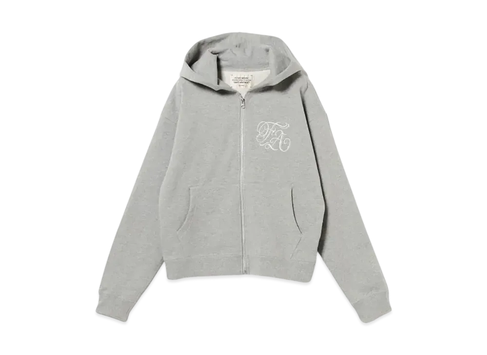 BEAMS FUTURE ARCHIVE Emblem Zip Hoodie "Gray"