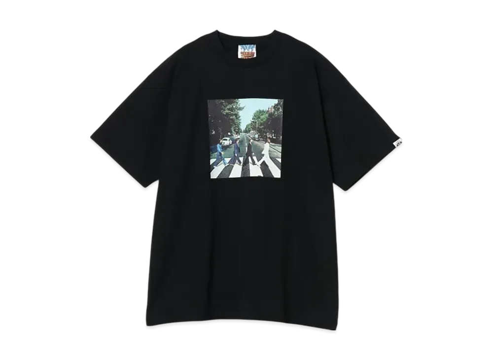 BEAMS City Country City / The Beatles Cotton T-Shirt "Black"