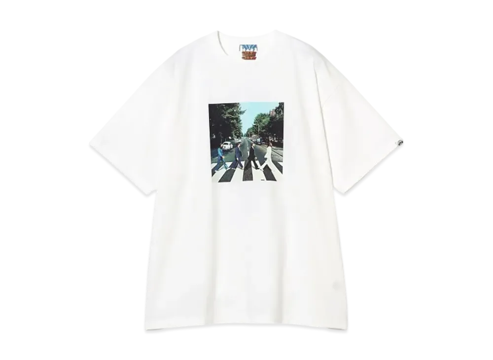 BEAMS City Country City / The Beatles Cotton T-Shirt "White"