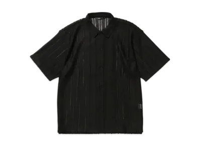 BEAMS Mesh Open Collar Shirt "SumiKuro"