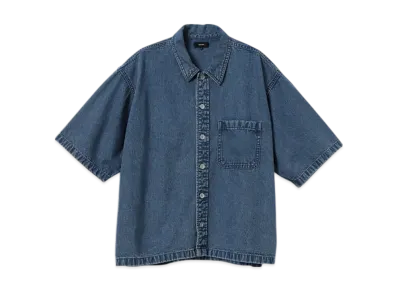 BEAMS Short Denim Shirt "Indigo"