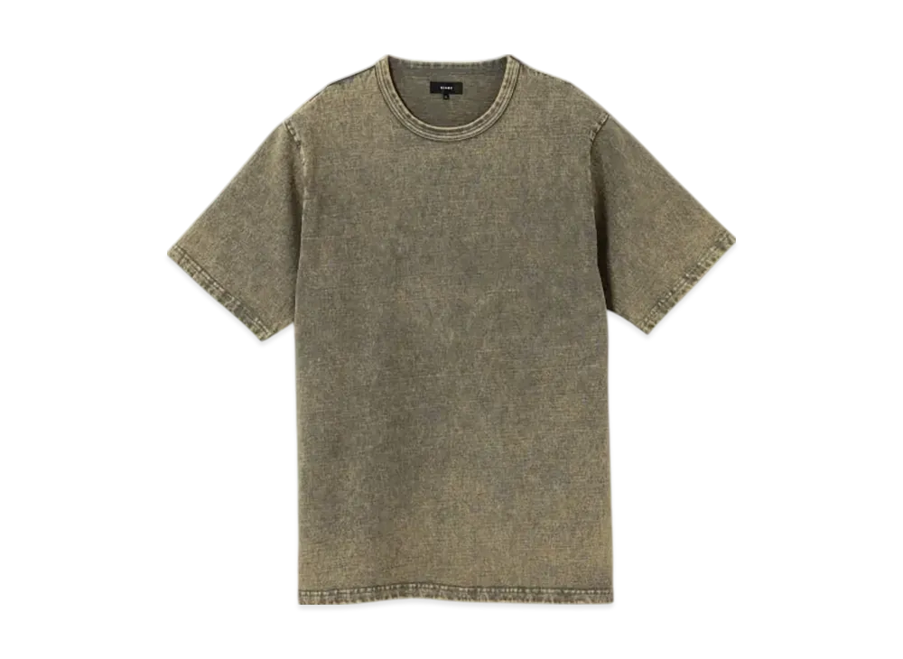 BEAMS Faded Crew Neck T-Shirt "Kinako"