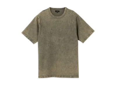 BEAMS Faded Crew Neck T-Shirt "Kinako"