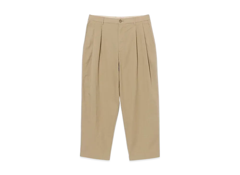 BEAMS Dungarees 2 Pleat Slacks "Beige"