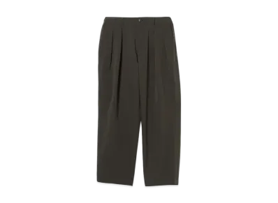 BEAMS Cooldots 2 Pleat Tapered Slacks "ChacoalGray"