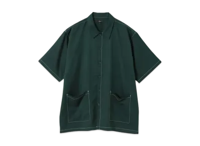 BEAMS Stitch Easy Shirt "DarkGreen"