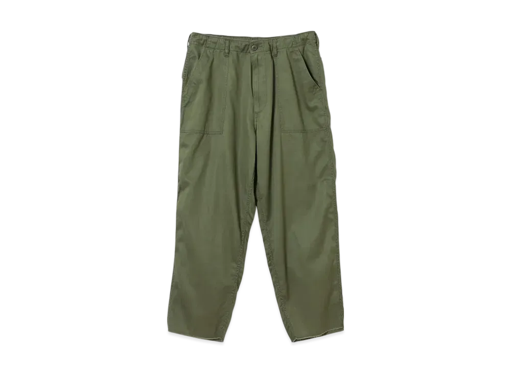 BEAMS Cut-Off Baker Ankle Pants "Olive"
