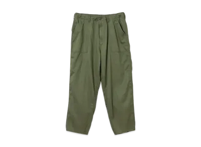 BEAMS Cut-Off Baker Ankle Pants "Olive"