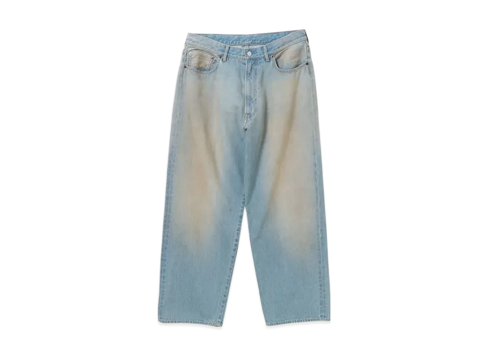 BEAMS Wide Fit Denim Pants "MidBlue"