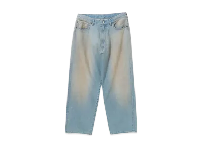 BEAMS Wide Fit Denim Pants "MidBlue"