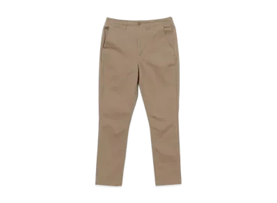 BEAMS Cotton Pique Stretch Tapered Pants "Beige"