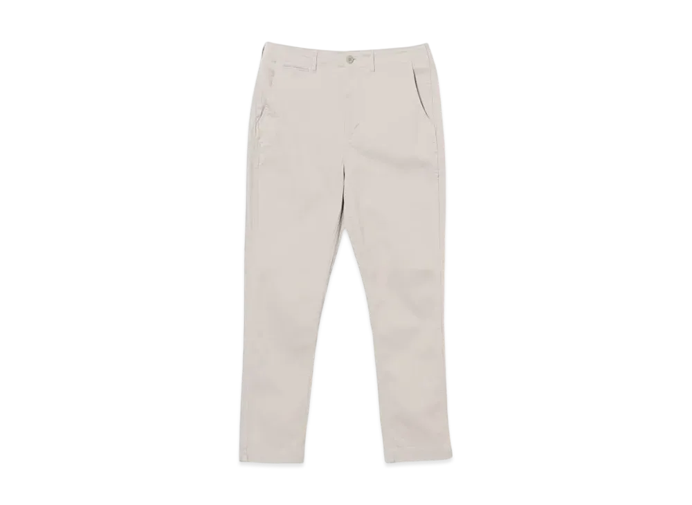BEAMS Cotton Pique Stretch Tapered Pants "Cement"