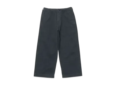 BEAMS 1940s Detail Wide Chino Pants "Navy"