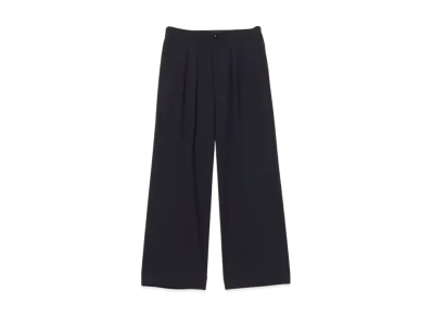 BEAMS 2 Pleat Wide Slacks "Navy"