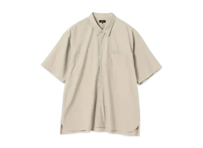 BEAMS Solid Easy Half Sleeve Shirt "Taupe"