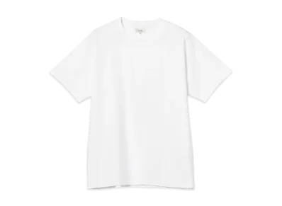 BEAMS Plain Crew Neck T-Shirt "White"