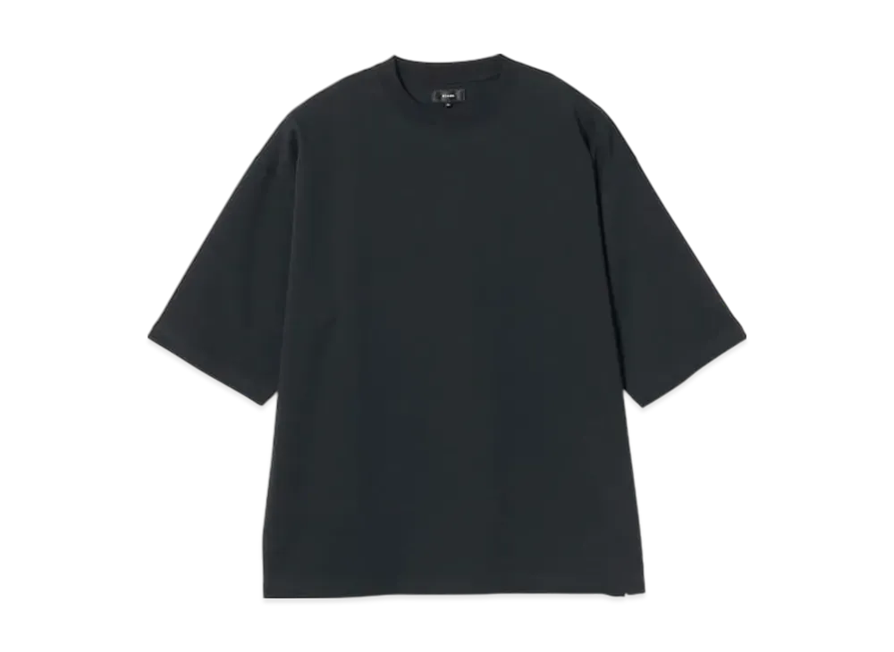 BEAMS Loose Mercerized T-Shirt "Black"