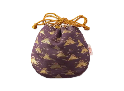 BEAMS Exclusive Toriikabusikigaisya / Mt. Fuji Pattern Cup Drawstring Kyoto Limited "Purple"