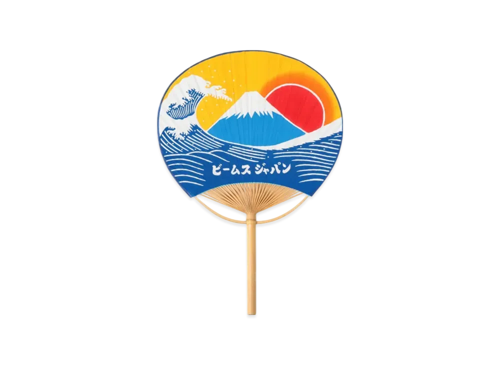 BEAMS Exclusive Nukagaya Dyeing Factory / Boshu Uchiwa Mt. Fuji "Fuji"