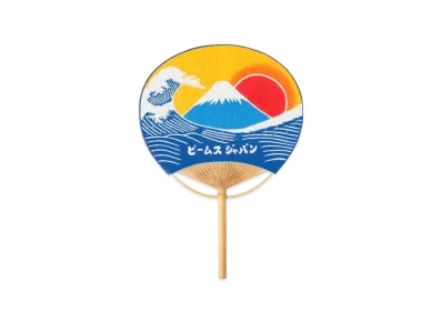 BEAMS Exclusive Nukagaya Dyeing Factory / Boshu Uchiwa Mt. Fuji "Fuji"