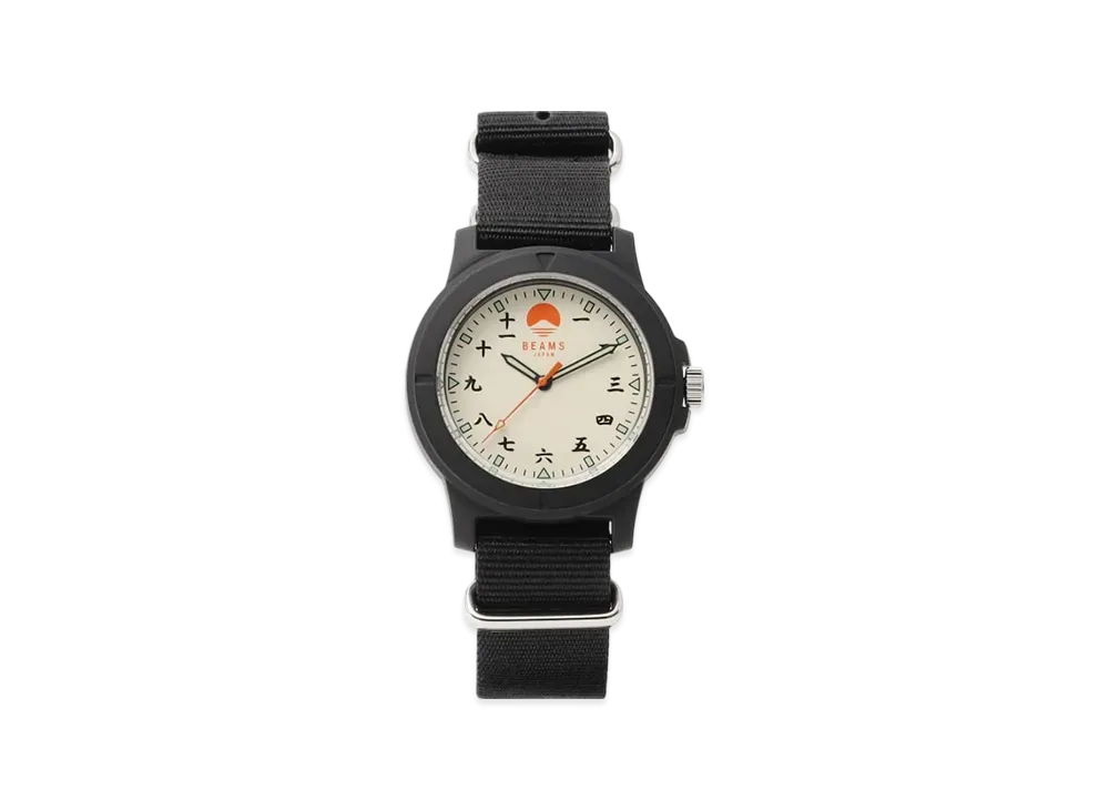 BEAMS Exclusive Original Chinese Numeral Watch "Black"