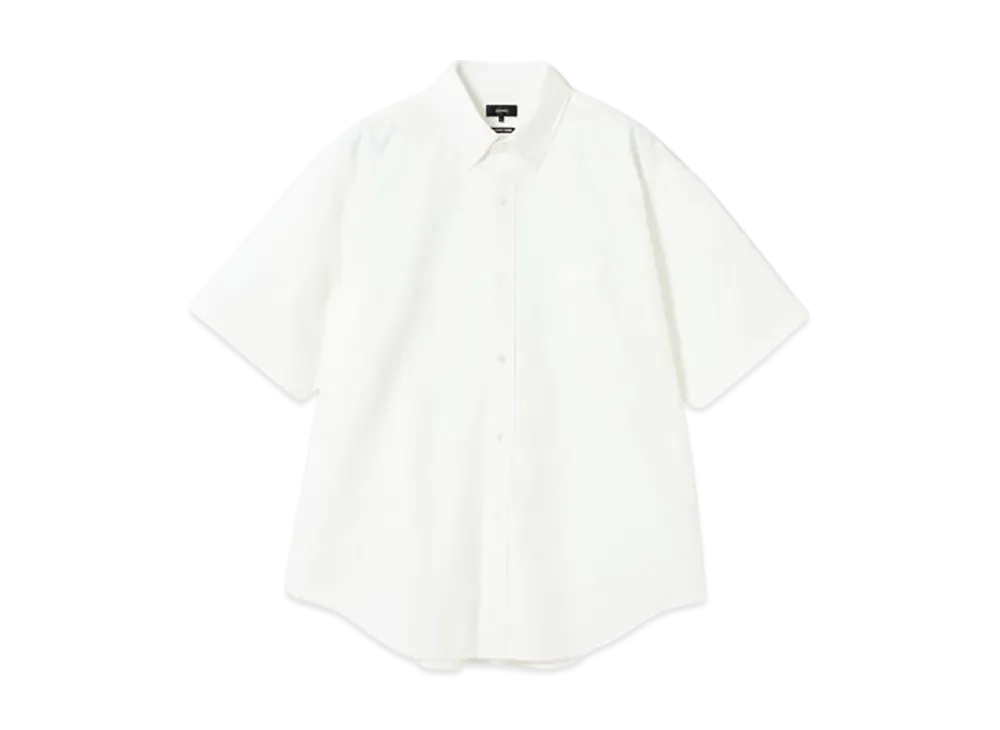 BEAMS Wide Fit 3/4 Sleeve Button Down Shirt "White"
