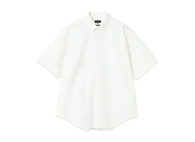 BEAMS Wide Fit 3/4 Sleeve Button Down Shirt "White"