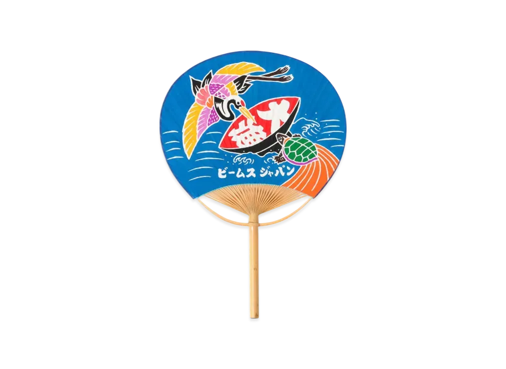 BEAMS Exclusive Nukagaya Dyeing Factory / Boshu Uchiwa Tairyo Tsurukame "TuruKame"