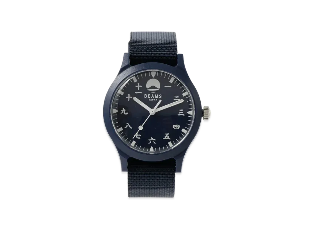 BEAMS Exclusive Original Chinese Numerals Watch Indigo "Navy"