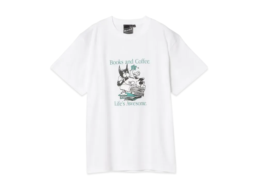 BEAMS AWESOME LIFE Tee "White"