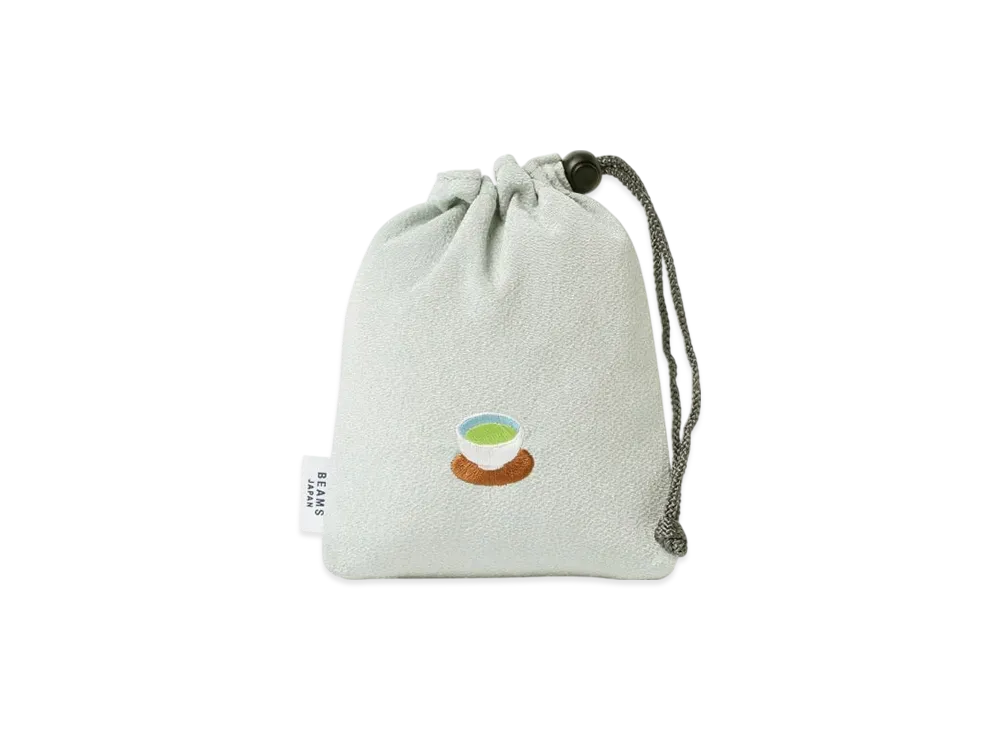 BEAMS Wagashi Embroidery Purse "Maccha"