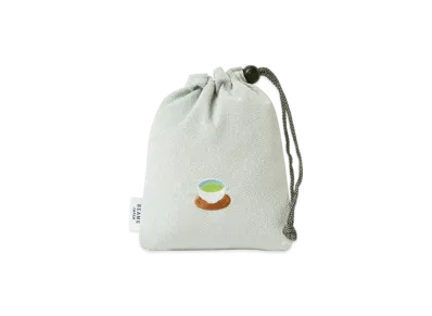 BEAMS Wagashi Embroidery Purse "Maccha"