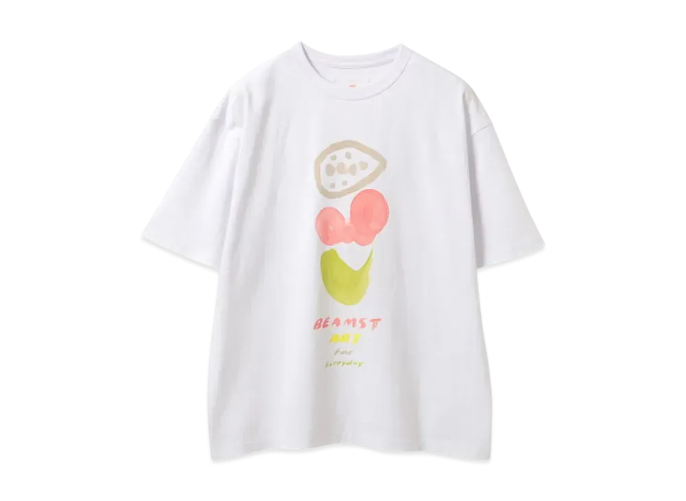 BEAMS Mayumi Yamase / Art For Everyday T-Shirt "White"