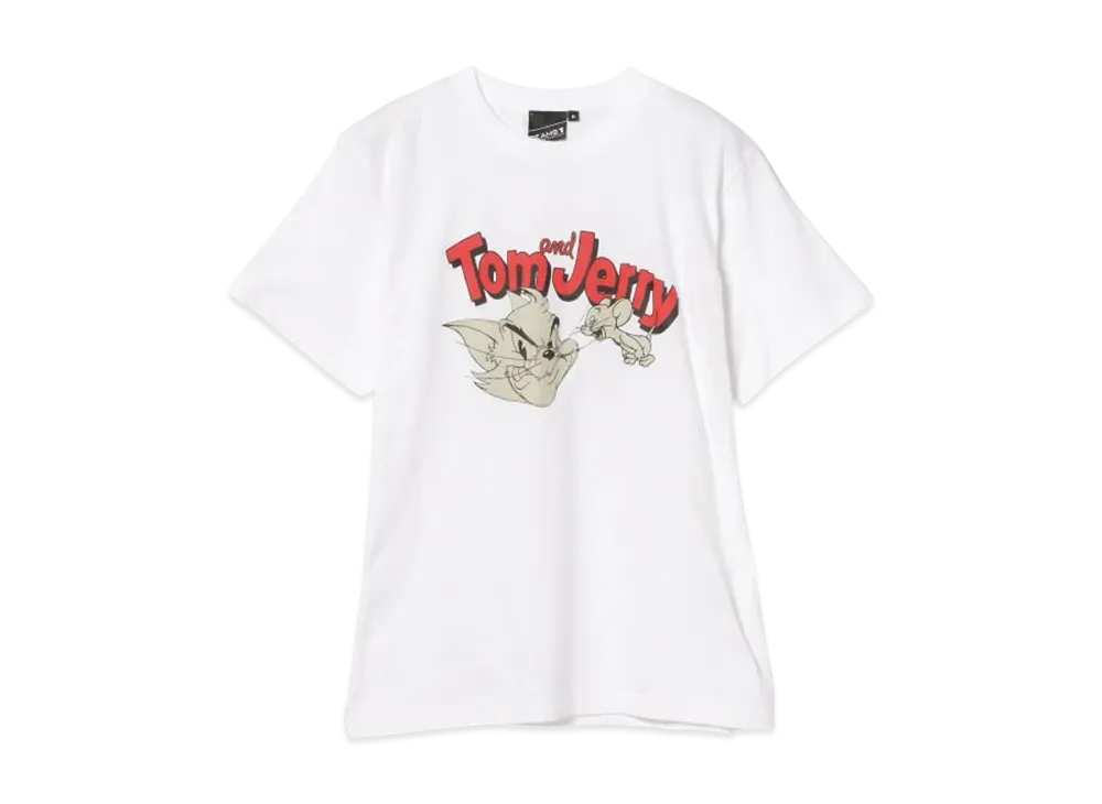 BEAMS Tom And Jerry Print T-Shirt "White"