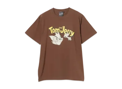 BEAMS Tom And Jerry Print T-Shirt "Brown"