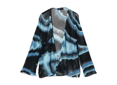 BEAMS Exclusive Lamrof / Ami Art Cardigan "Black/Blue"