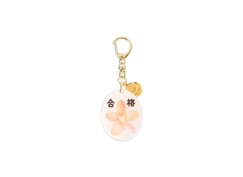 BEAMS Kidani / Sakuragai Keychain "Pass" "White"