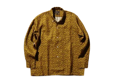 BEAMS Open B.D. Linen Print "Musterd"