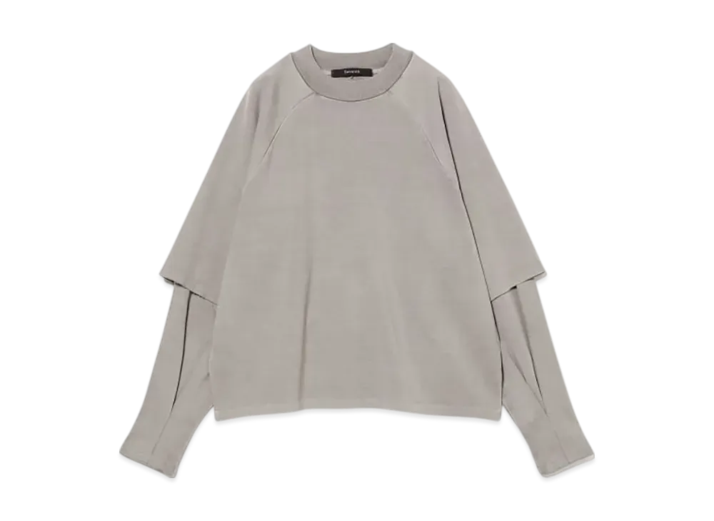 BEAMS x Seventh Exclusive Raglan Layered Long Sleeve "SoftGray"