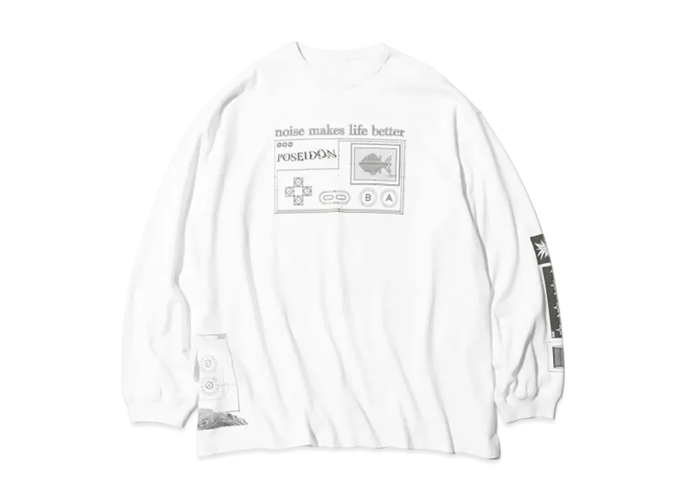 BEAMS Poseidon / Long Sleeve T-Shirt "White"